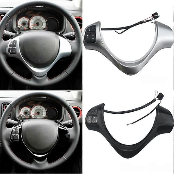 Multifunksjonsrattknapp Lydvolumkontrollbryter for Suzuki Alto 660CC 2009-2016 Sølv Silver