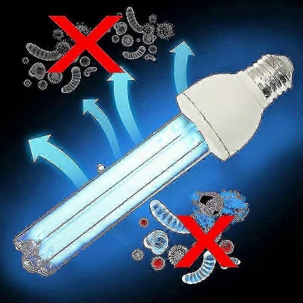 15W E27 UV-desinfeksjonslyspære 220V bakteriedrepende rør for sterilisering