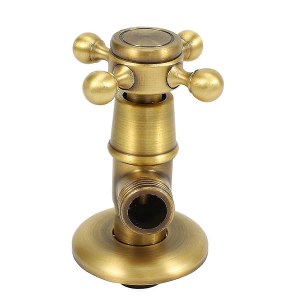 Messing vinkelventil 1/2X1/2 til badeværelsesvandkontrol antik trekantet Brass