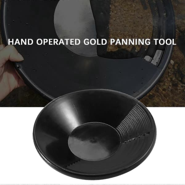 Svart gullpanne plastbasseng manuell vask for gullgraving mudring