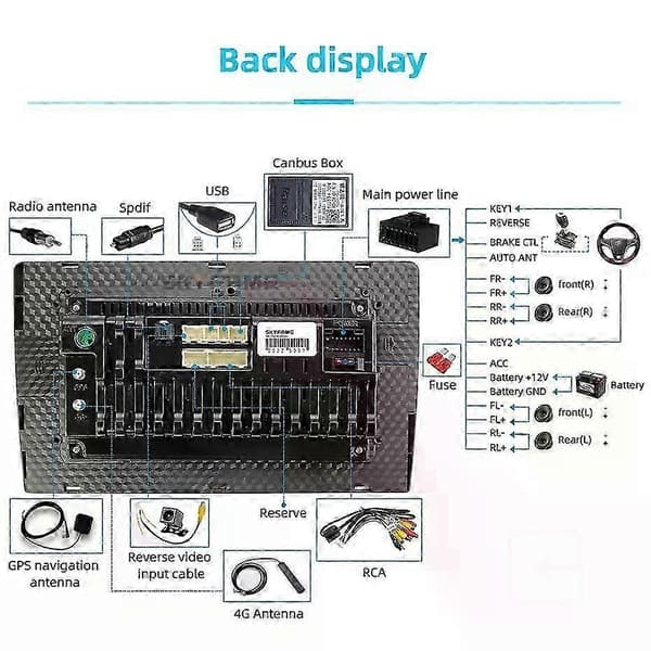 Gælder for bil 16-bens ledningsnetadapter Android radio strømkabel til Subaru Outback Legacy