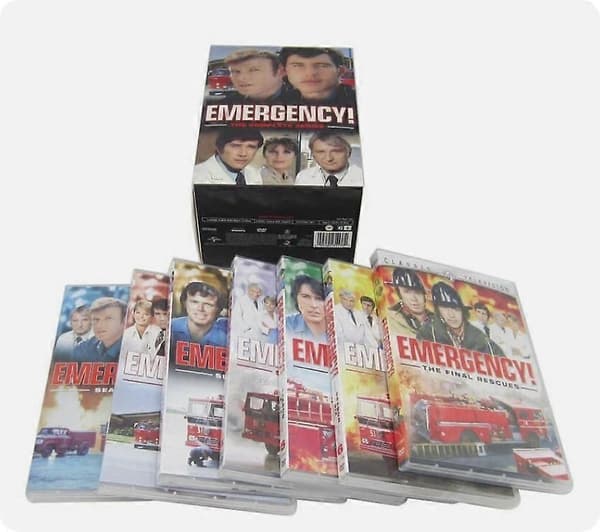 Emergency!: The Complete Series sesong 1-6 (DVD, 2016, 32-disc sett) engelsk versjon