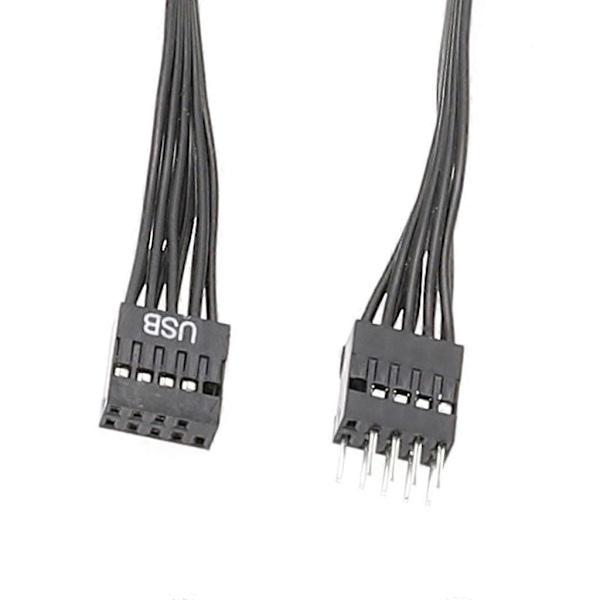 24AWG Computer 9-bens han til hun forbindelse fladkabel USB 9-bens forlænger 20cm