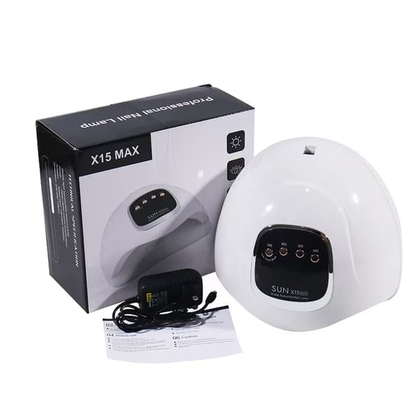 [14]UV/LED-lampe med timerfunktion Vit white