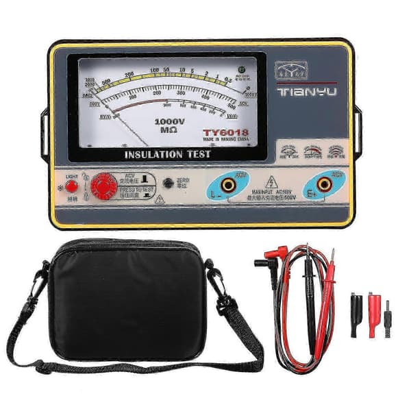 0-2000MΩ Isoleringstestare 1000V Digital Ohmmeter Handhållen Megger Edition C