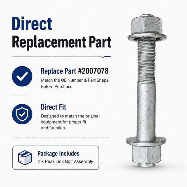 For Tesla Model S / X bakre koblingsbolt 2007078 Not Specified