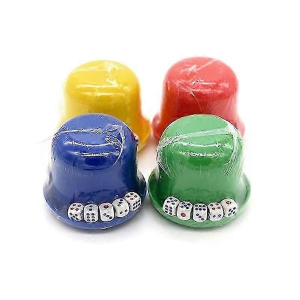 Bar Party Terningkopp Drikkebrettspill Gambling Terningboks 10mm D6*5 Bordspill Utgave 0107