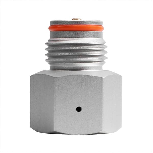 CO2-trykregulatoradapter, hun TR21-4 cylinder til han G1/2 Co2-tank Silver