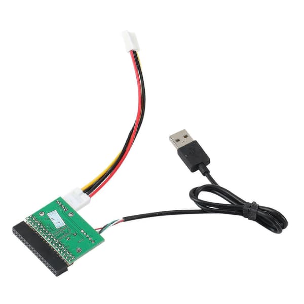 USB til 34-pinners diskettstasjonadapterkabel for 3,5-tommers 1,44 MB diskett Green