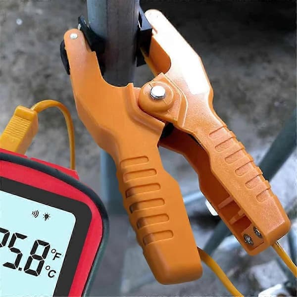 Högprecisions K-typ termometer med 2 prober och 2 temperaturklämmor
