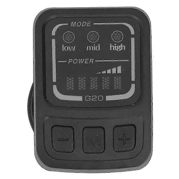 G20 Elektrisk LED Display E-Bike Scooter Vandtæt Interface Stik Black