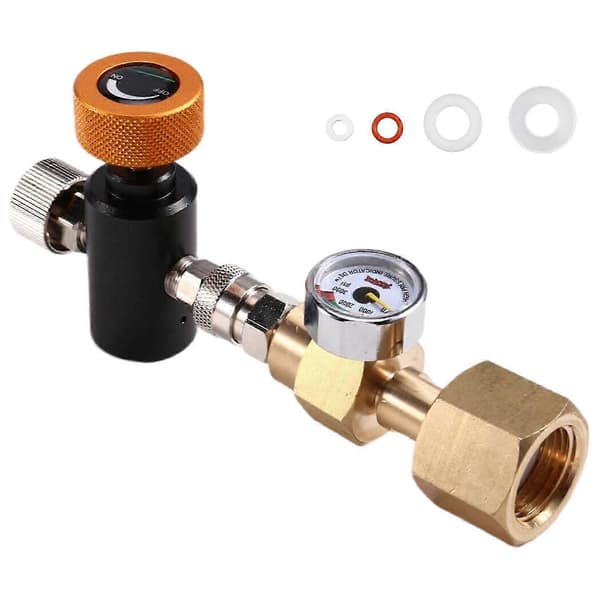 Til kulsyrepatron cylinder oppustningssamling oppustningsventil supplerende station adapter, adapter oppustningsventil A