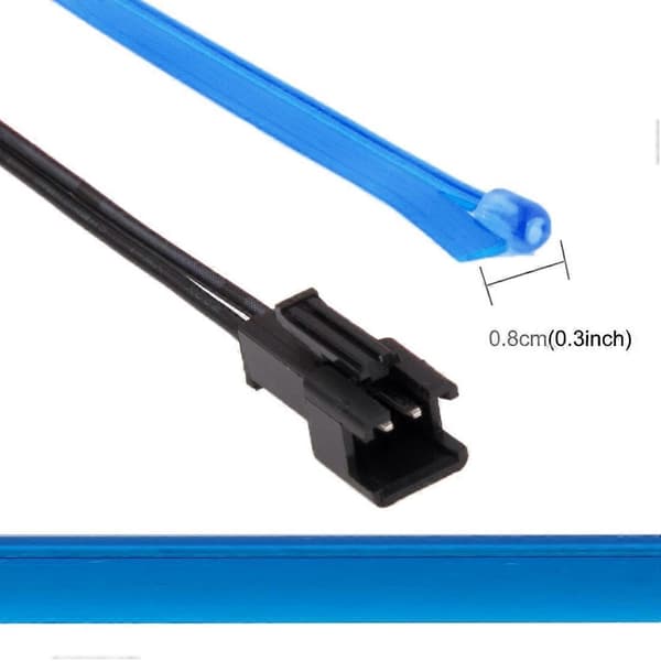4m Koldt Lys Fleksibel LED Strip Lys Til Biludsmykning Blue Light