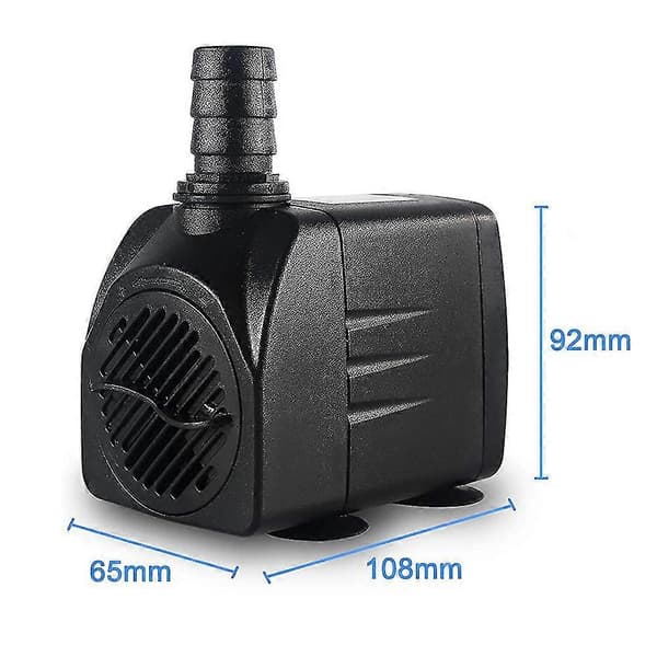 Dränkbar pump, ultratyst vattenpumpsfontänpump 45W
