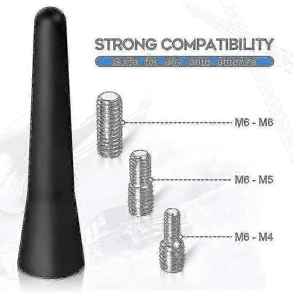 Mini bilantenne 6,5 cm til FM/AM/DAB bilradio med stærkt signal