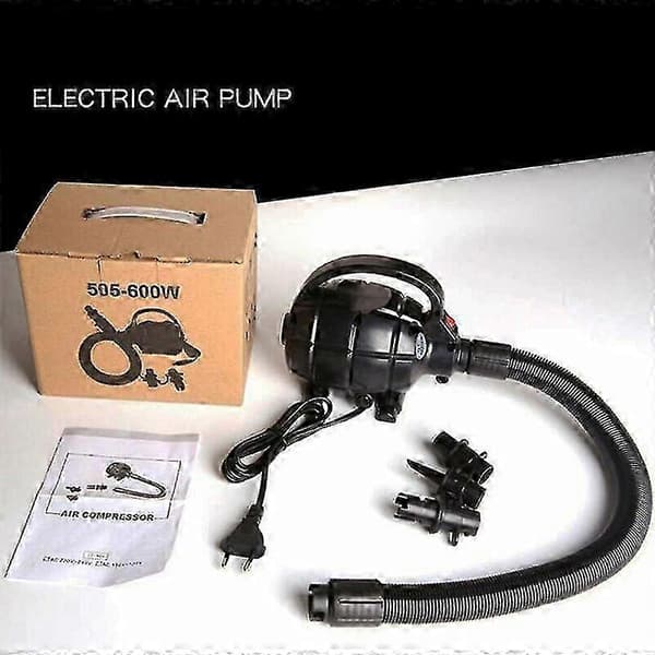 600W elektrisk luftpumpe for oppblåsbare gymnastikkunderlag 220V