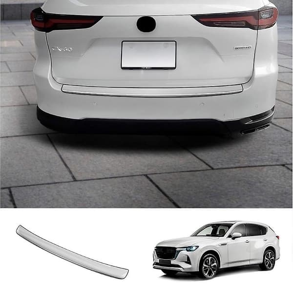 Bakre støtfangerbeskyttere for Mazda CX-60 2023 2024 Tilbehør Bagasjerom Dørterskel Trimplater