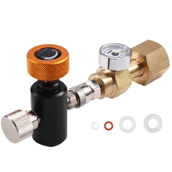 Til kulsyrepatron cylinder oppustningssamling oppustningsventil supplerende station adapter, adapter oppustningsventil A