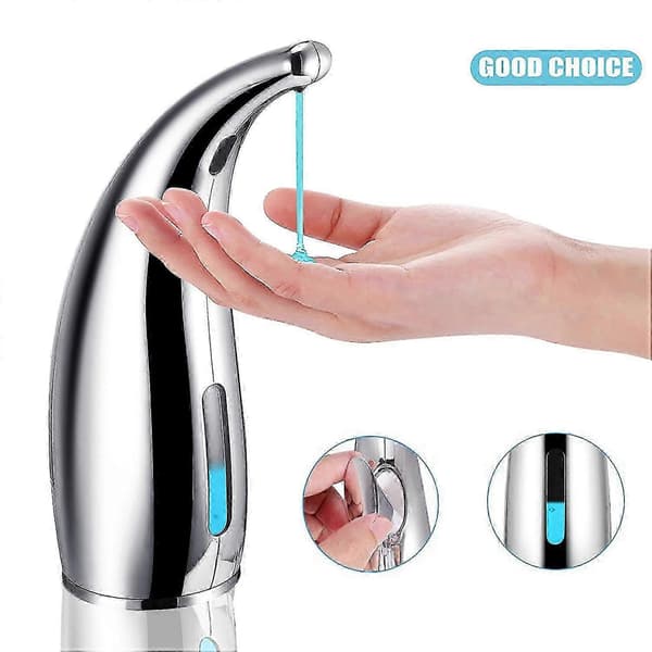 Automatisk håndfri sæbedispenser 300 ml til opvaskemiddel, lotion, shampoo