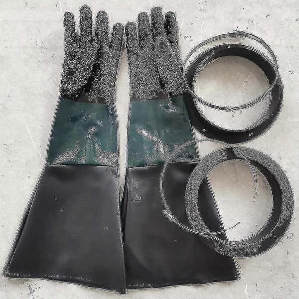 Sandblasterhandskar 60cm med O-ringar för sandblästringsskåp MXBC