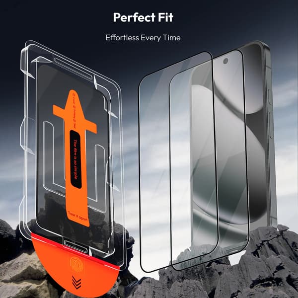 2-Pack Google Pixel 10 Pro XL Screen Protector & 2-Pack Lens Protector - Tempered Glass | [Automatic Installation] - Bubble-Free