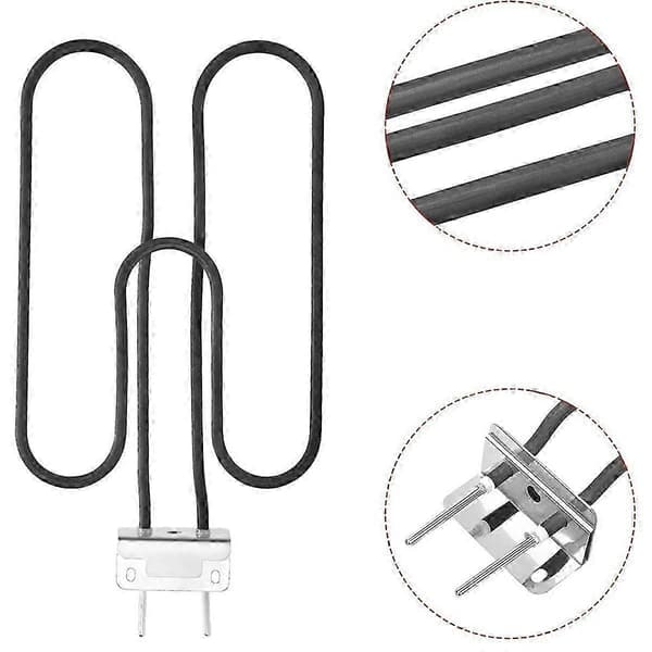 Weber Q140 Q1400 Erstatningsvarmeelement for BBQ-grill 66631 Black