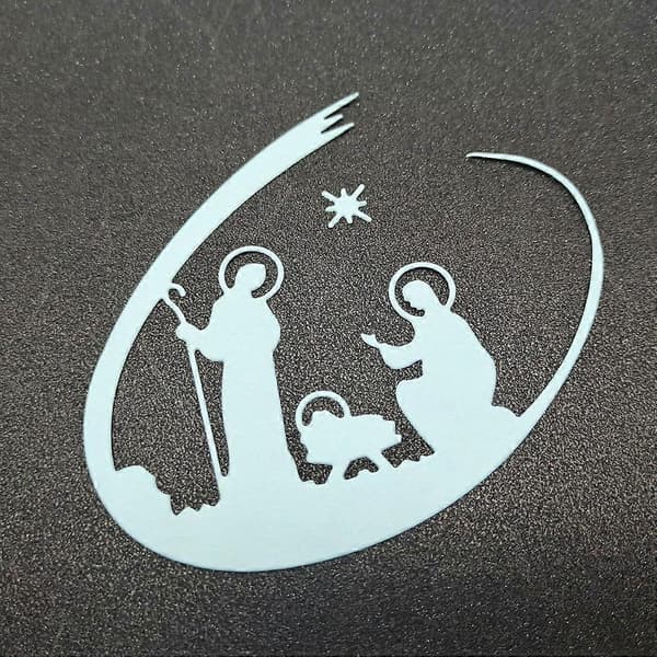 Skärformar Stencil Högkolstål Hem DIY Kort Präglingsmaterial