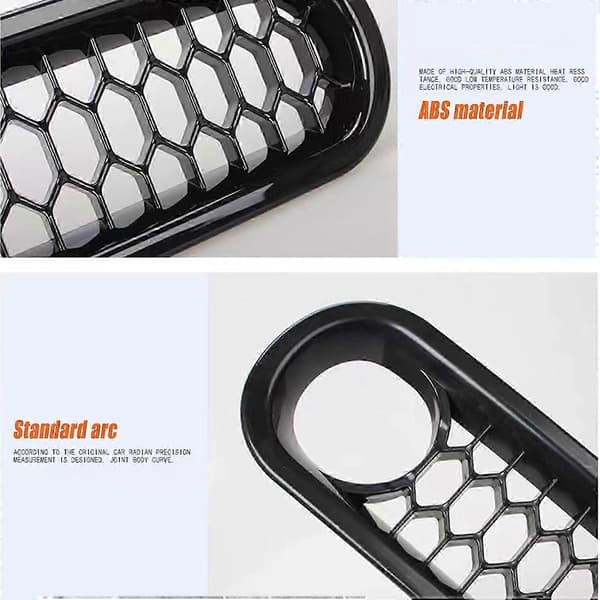 Frontgrillnätinsatser för 2007-2017 Jeep Wrangler JK, 7-pack