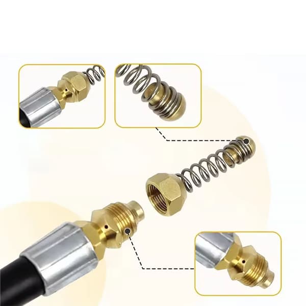[14]Drain Hose 30 M for Karcher K Bayonet – Brass Spring Nozzle | 60°C | Compatible with K2, K4, K5
