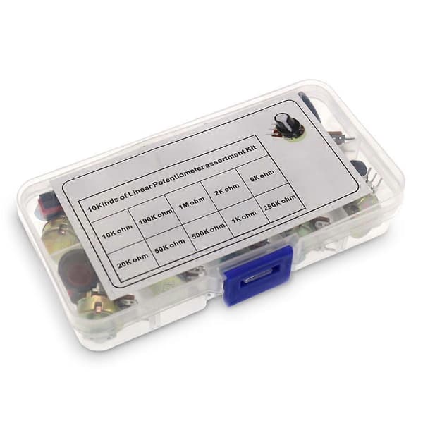 Pakke med 10 elektriske potentiometer-kits dele tilbehør professionel