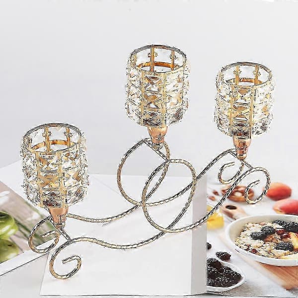HG Elegant Krystall Lysestake for Arrangementdekor