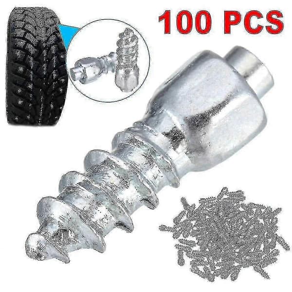 100 st 12 mm snödubbar för förbättrat grepp på bil-, SUV-, ATV- och UTV-däck