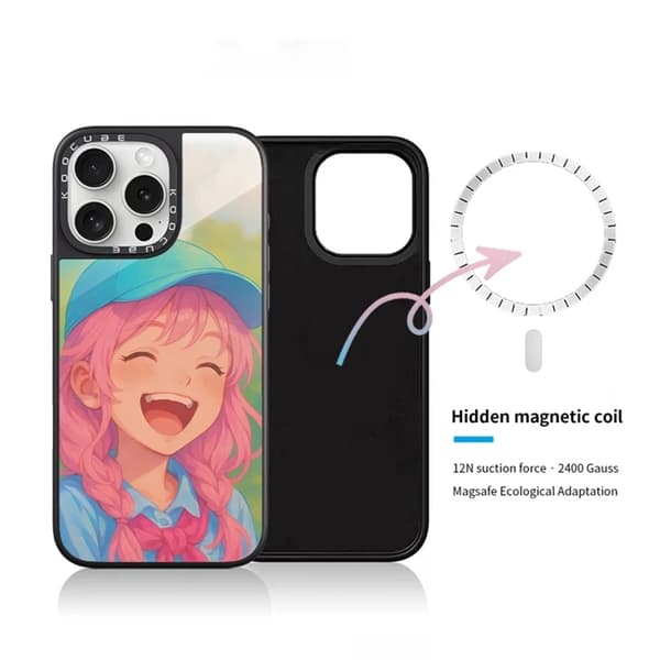 Mobilcover til iPhone 15 Pro Max MagSafe Aluminium Silikone Rosa 95