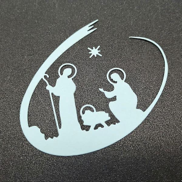 Skärformar Stencil Högkolstål Hem DIY Kort Präglingsmaterial