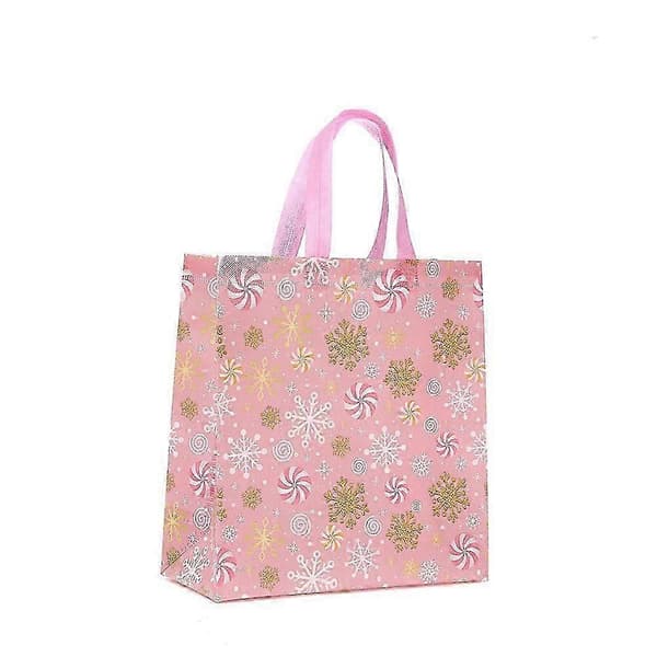 Rosa Vattentäta Presentpåsar i Non-woven för Jul, 24-pack