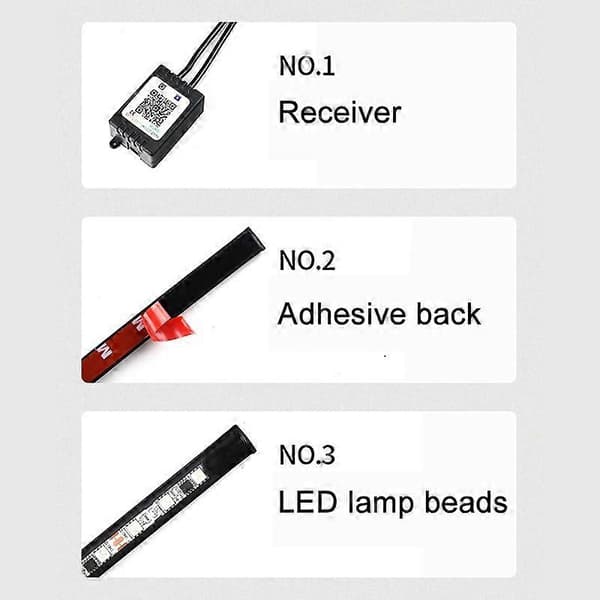 Bilmodifikation Symphony Stemmestyring LED Chassislys, Specifikation: 4 x 60cm + 2 x 150cm Not Specified