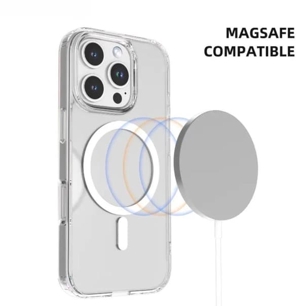 iPhone 16 Pro Max Case Transparent MagSafe - Full-coverage shockproof protection