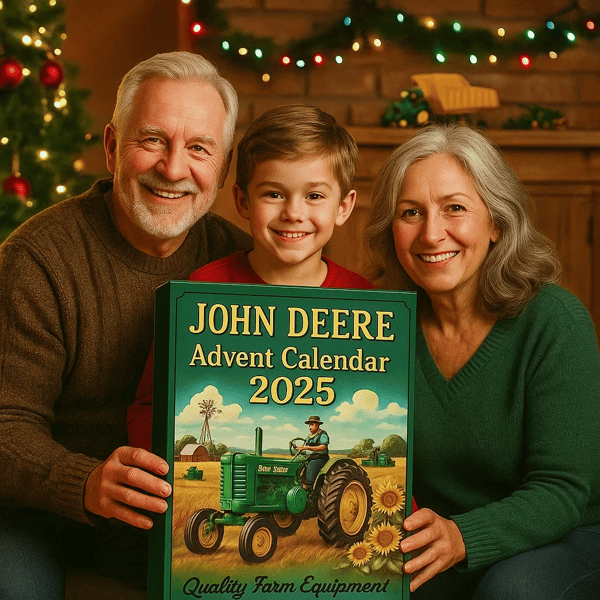 【14 år】24-dagers *John Deere Adventskalender 2025 Traktor Blind Box, Julegave