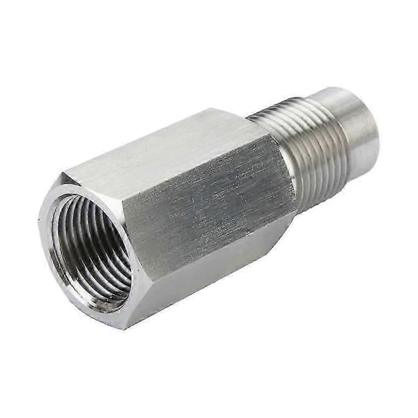 Universal rostfri Check Engine Light Cel Mini-katalysator O2-sensor distansadapter M18x1.5 isolator bung adapter omvandlare
