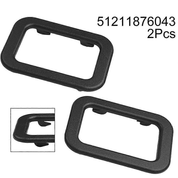 2 stk. dørhåndtaktrimmer for bilinteriør til E30 E24 E23 E28 Z1 635Csi M6 51211876043 Black