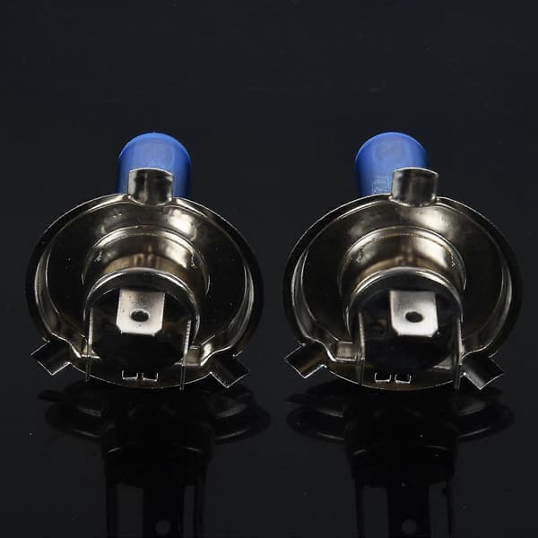 2 stk H4 100W 6000K Xenon frontlyspærer for bil halogen erstatning blue