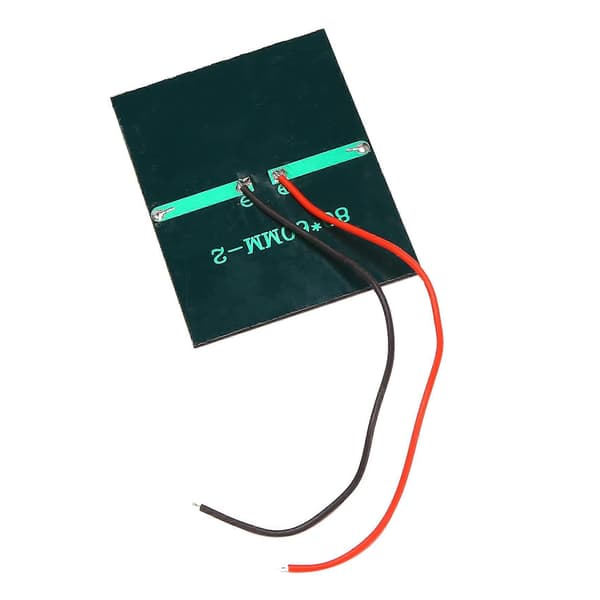 2 stk 1,5V 400mA 80x60mm Mikro-Mini Solceller for Solcellepaneler