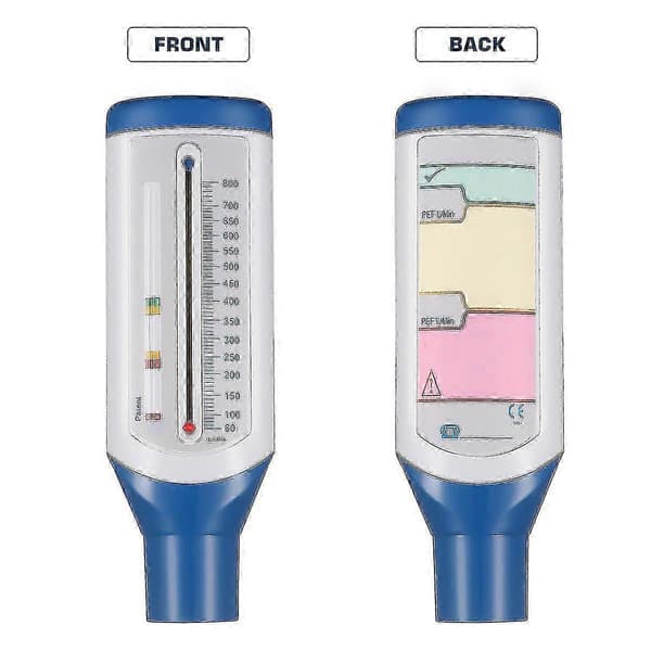 Peak Flow Meter Spirometer för astma lungfunktionstest bärbar vuxen