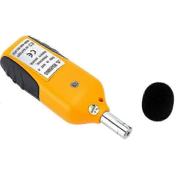 Professionell decibelmätare 30-130dBA räckvidd med 9V batteri ingår