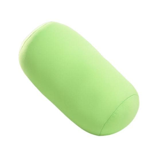 [14]Cylindrical pillow with built-in foam particles Microbead roll pillow Filled sofa pillow Sleeping pillow for bedroom Neck support Headrest Back support green