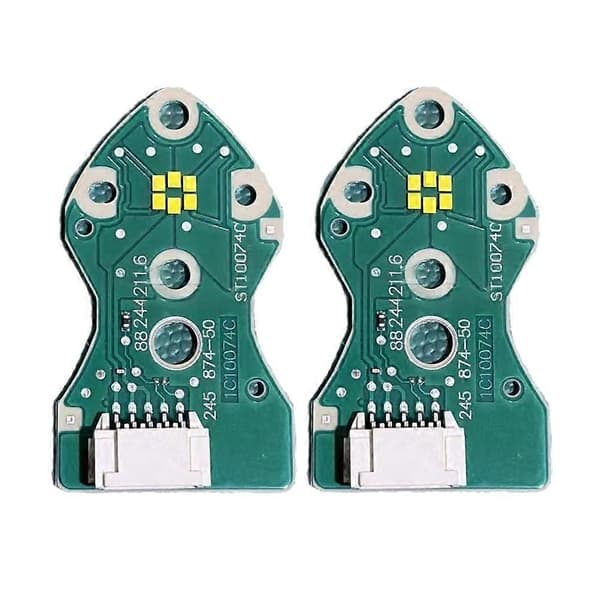 2 stk. LED-kjørelys foran Chip Board Sitron Gul Lyskilde for Tesla Model 3 Angel Eye Light PCB Board Green