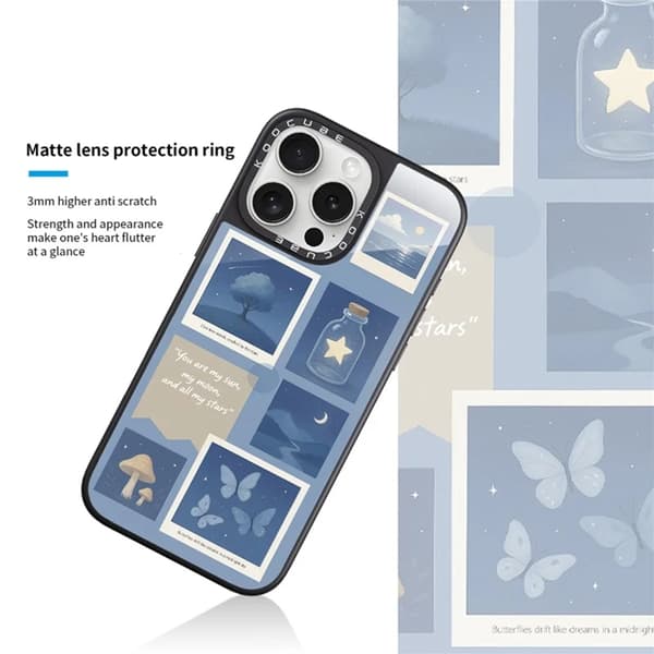 Mobilskal för iPhone 15 Pro Max MagSafe Aluminium Silikon Blå 95