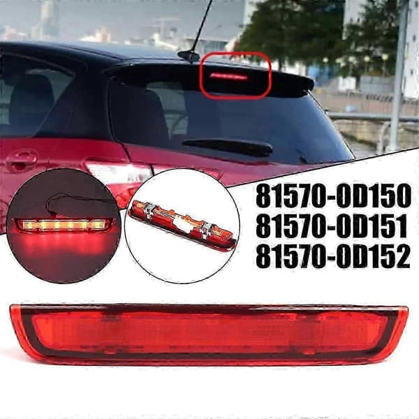 Høyt bremselys LED-lys bak for Yaris Mk3 2012-2020