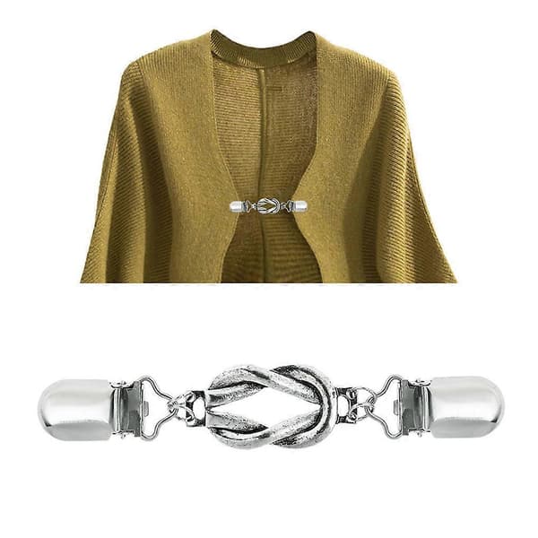 Damegensere Klips Dekorasjon Brosje Cardigan Klips Strammetilbehør