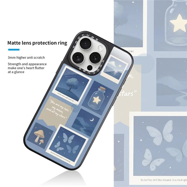 Mobildeksel til iPhone 15 Pro MagSafe Aluminium Silikon Blå 95